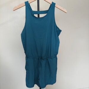 All in motion Teal Sleeveless Girls One-Piece Romper Sz 14/16 Cool Light Weight